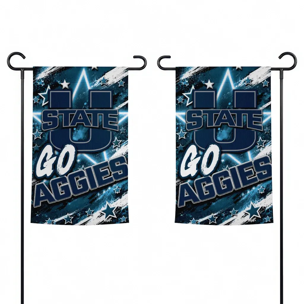 Utah State Aggies Garden Flag Customized Glowing Star Navy Fashion Forward Utah State Aggies Garden Flag Customized Glowing Star Navy Fashion Forward
