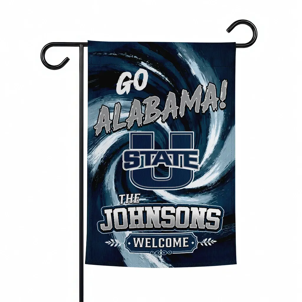 Utah State Aggies Garden Flag Customized Swirl Vortex Navy Best Selling Utah State Aggies Garden Flag Customized Swirl Vortex Navy Best Selling
