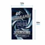 Utah State Aggies Garden Flag Customized Swirl Vortex Navy Best Selling