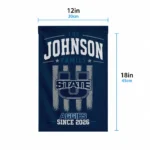 Utah State Aggies Garden Flag Personalized Distressed Stripes Navy Best Selling
