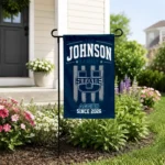 Utah State Aggies Garden Flag Personalized Distressed Stripes Navy Best Selling
