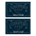Utah State Aggies House Flag Custom Ornate Border Navy Best Selling