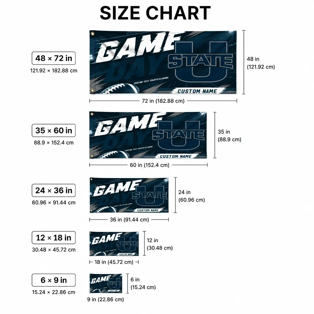 Utah State Aggies House Flag Customized Action Streaks Navy High Quality Utah State Aggies House Flag Customized Action Streaks Navy High Quality
