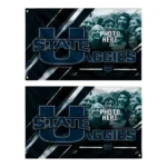 Utah State Aggies House Flag Customized Diagonal Stripes Navy Best Selling