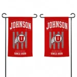 Utah Utes Garden Flag Custom Distressed Stripes Red Best Selling