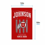 Utah Utes Garden Flag Custom Distressed Stripes Red Best Selling