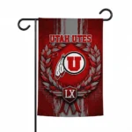 Utah Utes Garden Flag Custom Laurel Wreath Red Best Selling