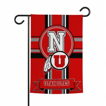 Utah Utes Garden Flag Customized Circle Medallion Red Best Selling