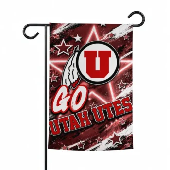 Utah Utes Garden Flag Personalized Glowing Star Red Best Selling