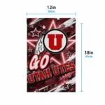 Utah Utes Garden Flag Personalized Glowing Star Red Best Selling