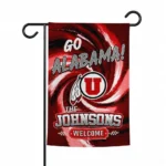 Utah Utes Garden Flag Personalized Swirl Vortex Red Best Selling