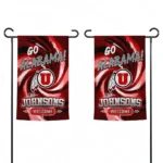 Utah Utes Garden Flag Personalized Swirl Vortex Red Best Selling