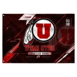 Utah Utes House Flag Custom Speed Slashes Red Best Selling