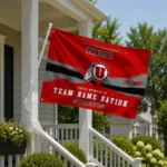 Utah Utes House Flag Customized Brushed Streaks Red Best Selling