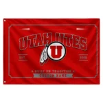 Utah Utes House Flag Customized Ornate Border Red Best Selling