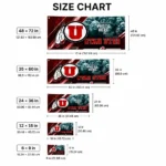 Utah Utes House Flag Personalized Diagonal Stripes Red Best Selling