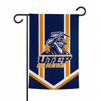 Utep Miners Garden Flag Custom Chevron Stripes Blue Best Selling