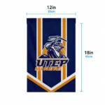 Utep Miners Garden Flag Custom Chevron Stripes Blue Best Selling