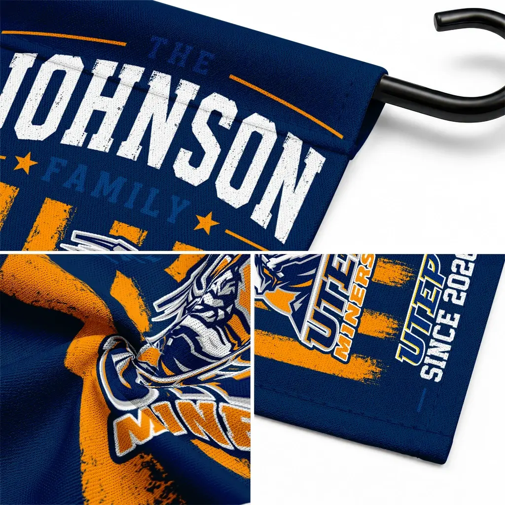 Utep Miners Garden Flag Personalized Distressed Stripes Blue Latest Model Utep Miners Garden Flag Personalized Distressed Stripes Blue Latest Model