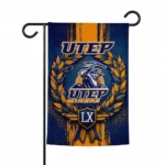 Utep Miners Garden Flag Personalized Laurel Wreath Blue Best Selling