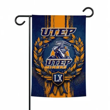 Utep Miners Garden Flag Personalized Laurel Wreath Blue Best Selling