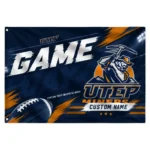 Utep Miners House Flag Customized Action Streaks Blue Best Selling