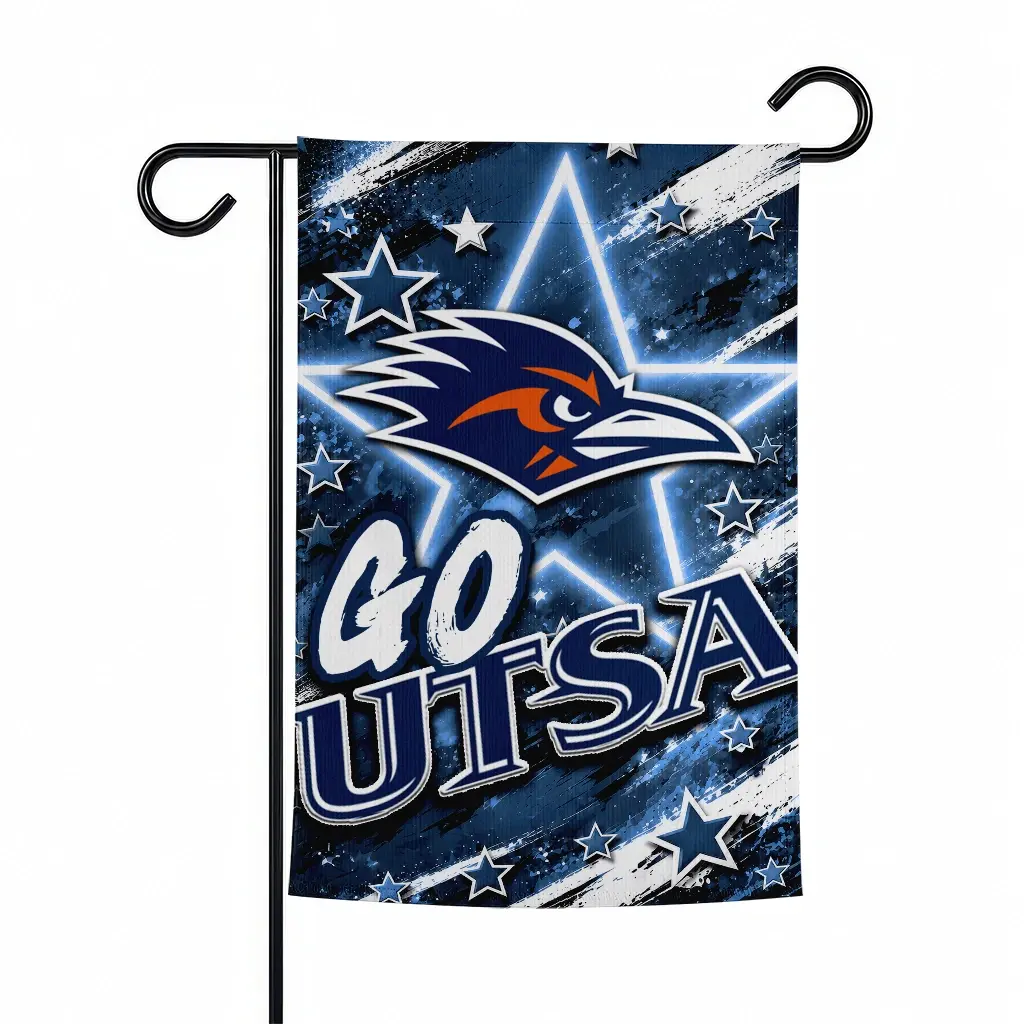 Utsa Roadrunners Garden Flag Custom Glowing Star Orange Best Selling Utsa Roadrunners Garden Flag Custom Glowing Star Orange Best Selling