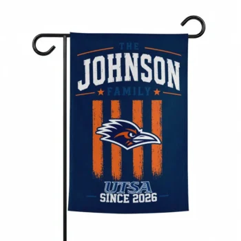 Utsa Roadrunners Garden Flag Customized Distressed Stripes Orange Best Selling