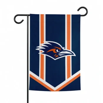 Utsa Roadrunners Garden Flag Personalized Chevron Stripes Orange Best Selling
