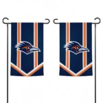 Utsa Roadrunners Garden Flag Personalized Chevron Stripes Orange Best Selling