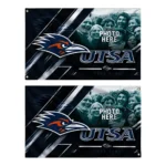 Utsa Roadrunners House Flag Custom Diagonal Stripes Orange Best Selling
