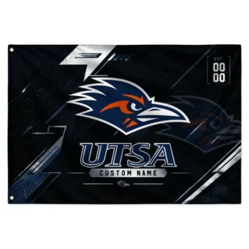 Utsa Roadrunners House Flag Customized Speed Slashes Orange Best Selling