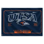 Utsa Roadrunners House Flag Personalized Ornate Border Orange Best Selling