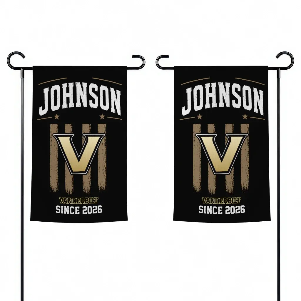 Vanderbilt Commodores Garden Flag Custom Distressed Stripes Black Fashion Forward Vanderbilt Commodores Garden Flag Custom Distressed Stripes Black Fashion Forward