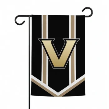 Vanderbilt Commodores Garden Flag Customized Chevron Stripes Black Best Selling