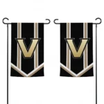 Vanderbilt Commodores Garden Flag Customized Chevron Stripes Black Best Selling