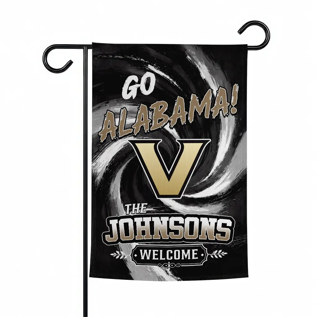 Vanderbilt Commodores Garden Flag Personalized Swirl Vortex Black Best Selling Vanderbilt Commodores Garden Flag Personalized Swirl Vortex Black Best Selling