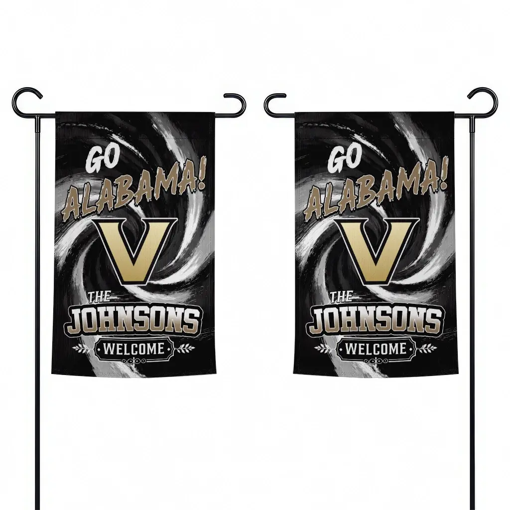 Vanderbilt Commodores Garden Flag Personalized Swirl Vortex Black Fashion Forward Vanderbilt Commodores Garden Flag Personalized Swirl Vortex Black Fashion Forward