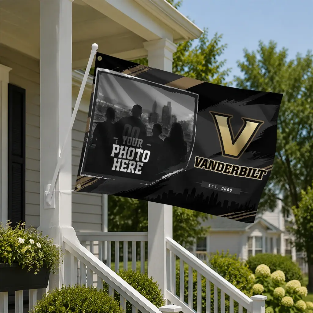 Vanderbilt Commodores House Flag Custom Framed Photo Black New Arrival Vanderbilt Commodores House Flag Custom Framed Photo Black New Arrival