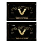 Vanderbilt Commodores House Flag Customized Ornate Border Black Best Selling