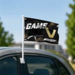 Vanderbilt Commodores House Flag Personalized Action Streaks Black Best Selling