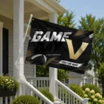 Vanderbilt Commodores House Flag Personalized Action Streaks Black Best Selling