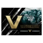 Vanderbilt Commodores House Flag Personalized Diagonal Stripes Black Best Selling