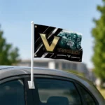 Vanderbilt Commodores House Flag Personalized Diagonal Stripes Black Best Selling