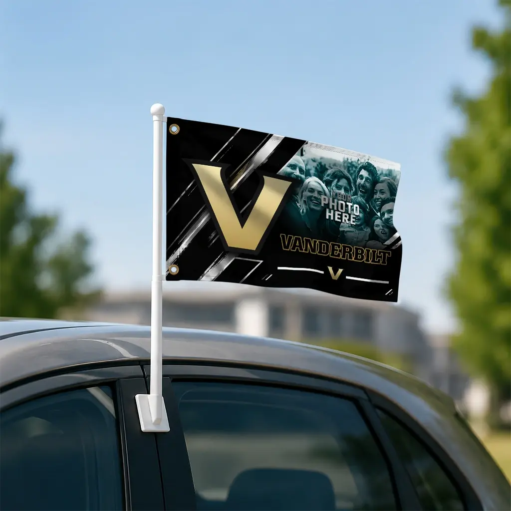 Vanderbilt Commodores House Flag Personalized Diagonal Stripes Black Latest Model Vanderbilt Commodores House Flag Personalized Diagonal Stripes Black Latest Model