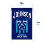 Villanova Wildcats Garden Flag Customized Distressed Stripes Navy Best Selling