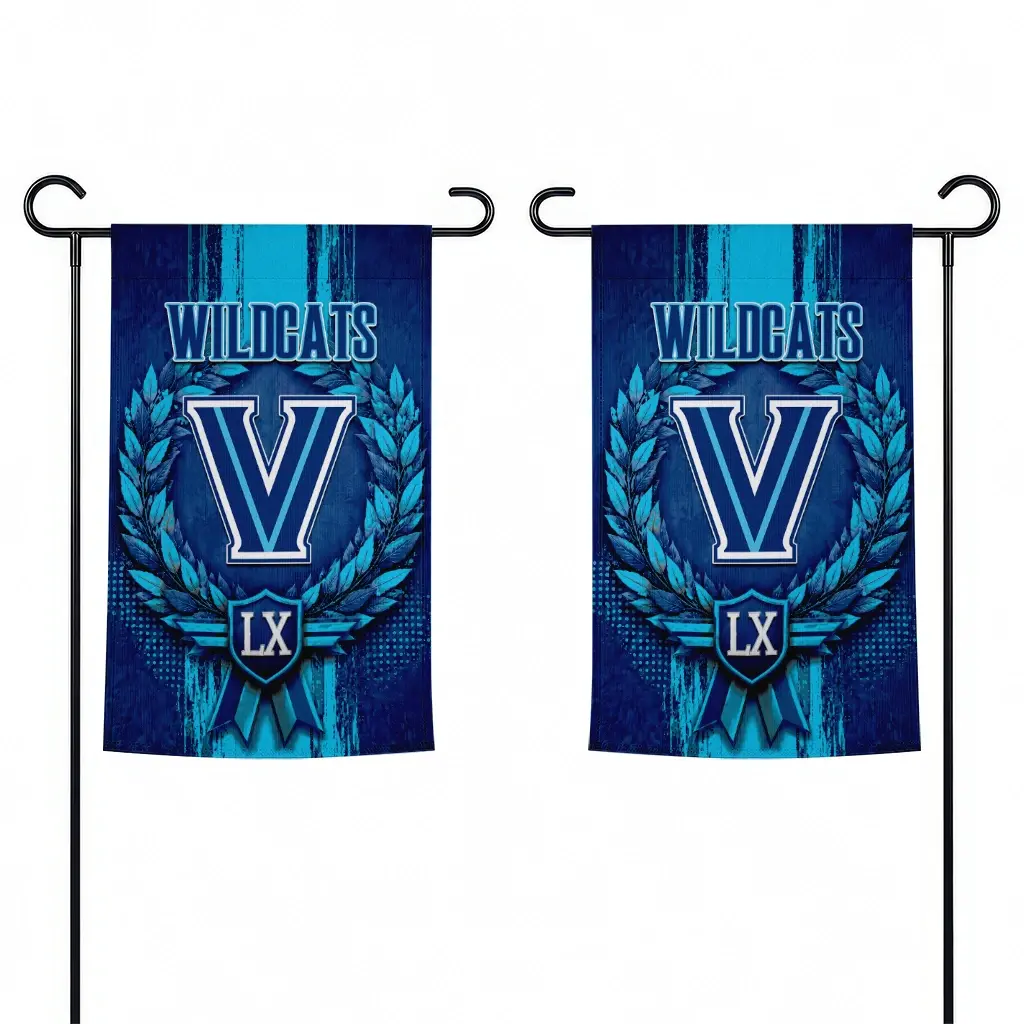 Villanova Wildcats Garden Flag Customized Laurel Wreath Navy Fashion Forward Villanova Wildcats Garden Flag Customized Laurel Wreath Navy Fashion Forward