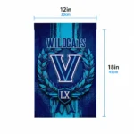 Villanova Wildcats Garden Flag Customized Laurel Wreath Navy Best Selling