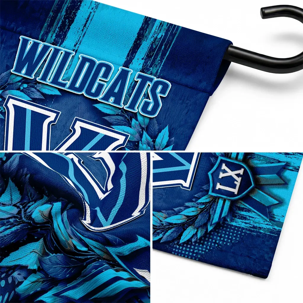 Villanova Wildcats Garden Flag Customized Laurel Wreath Navy Latest Model Villanova Wildcats Garden Flag Customized Laurel Wreath Navy Latest Model