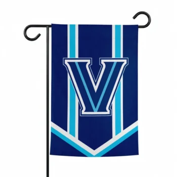 Villanova Wildcats Garden Flag Personalized Chevron Stripes Navy Best Selling